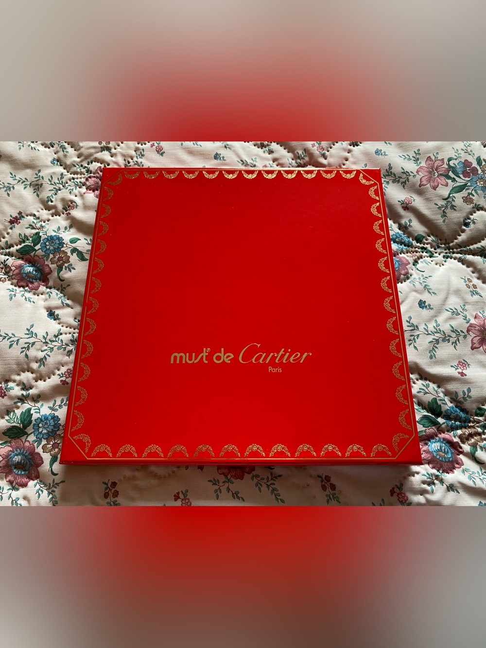 Brand New Authentic Must de Cartier Paris Scarf